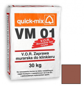 Смесь кладочная Quick-mix VM 01. G (красно-коричневый) 