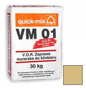 Смесь кладочная Quick-mix VM 01. K (кремово-жёлтый) 