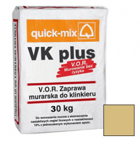 Смесь кладочная Quick-mix VK plus. K (кремово-желтый) 
