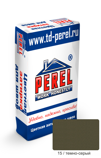 Затирка для швов  темно-серая PEREL RL (15), 25 кг 