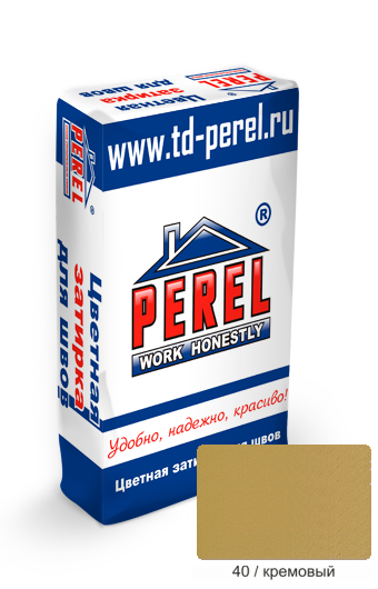 Затирка для швов кремовая PEREL RL (40), 25 кг 