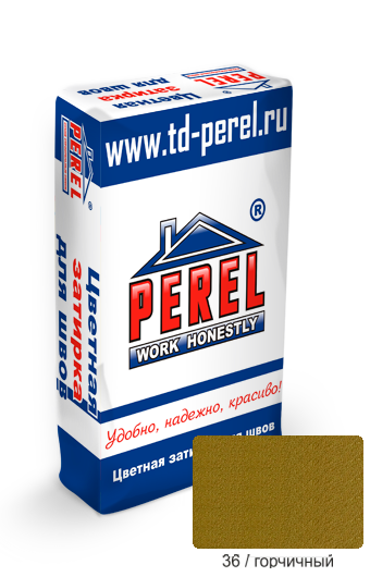 Затирка для швов горчичная PEREL RL (36), 25 кг 
