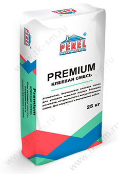 Плиточный клей Perel Premium (0314) для тяжелой плитки большого размера, 25кг 